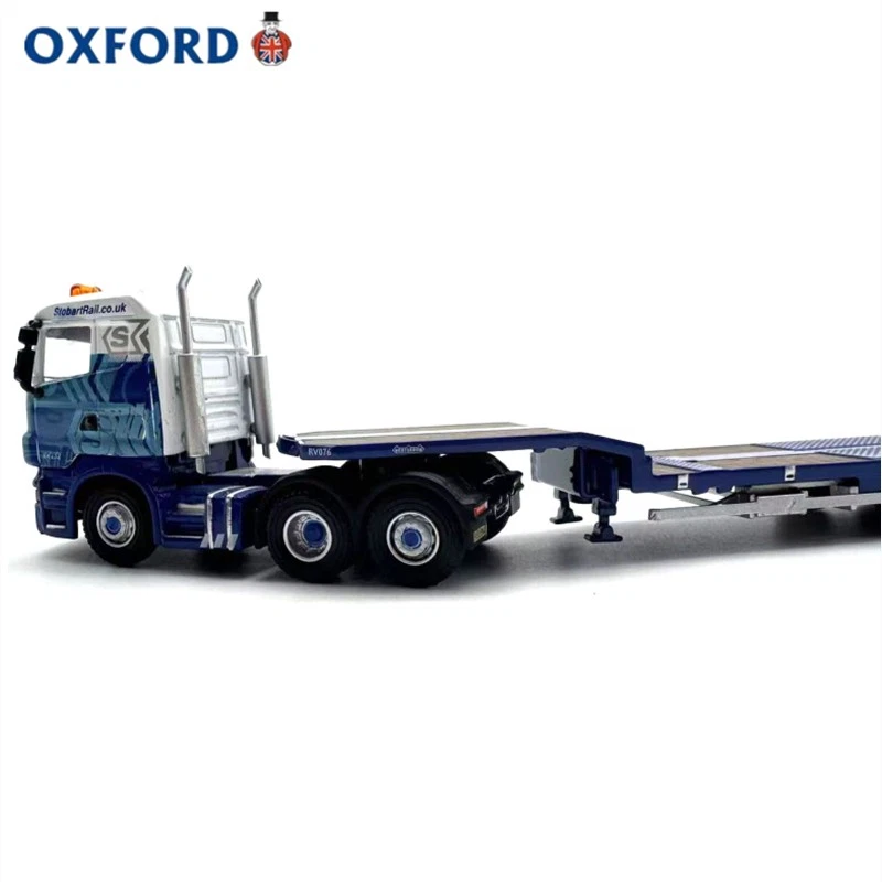 Scania Loader Truck & Trailer 1:76 Blue Alloy Model Car Diecast Collectible - Image 4 of 4