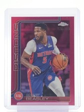 MALIK BEASLEY 2025-26 TOPPS CHROME MAGENTA REFRACTOR /399 #36 PISTONS Q5997