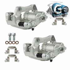 Front LH+RH Brake Calipers For Honda CR-V 2007-16 Acura RDX 2007-12 W/ Bracket