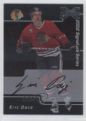 2002 ITG Be A Player Signature Series 2001-02 Buybacks Eric Daze #068 Auto 0f2