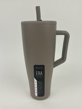 Brumate Era 40oz Leakproof Tumbler Insulated Stainless Steel Flex Straw MOCHA