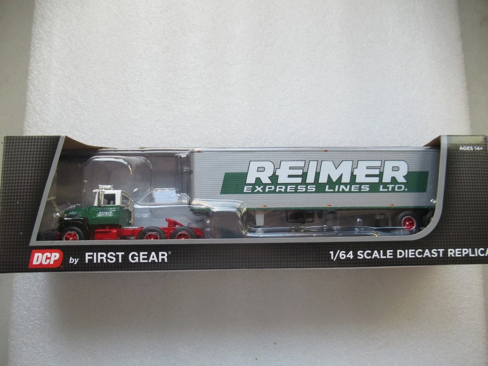DCP FIRST GEAR 1:64 REIMER EXPRESS FORD LT-9000 DAY CAB 40' TRAILER 60-1286 - Image 4 of 4