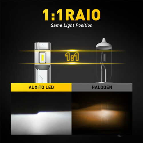 AUXITO H11 H8 H9 LED Headlight Kit High Low Beam Bulbs Super Bright 6500K White - Bild 5 von 11