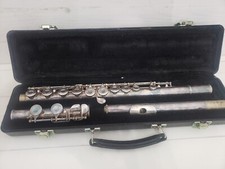 BUNDY II 2 Selmer Company USA Flute W/Hard Case Musical Instrument 725196 90s