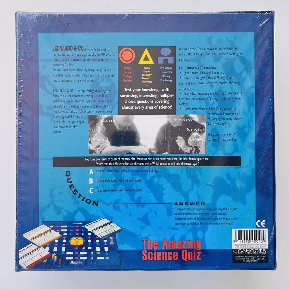 Leonardo & Co The Amazing Science Quiz Board Game Brand New & Sealed - Image 2 of 4