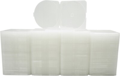Disc Box Empty (200) Trimpak Clear Single CD DVD MP3 Disc Empty Boxes Cases THIN 3.8mm ...