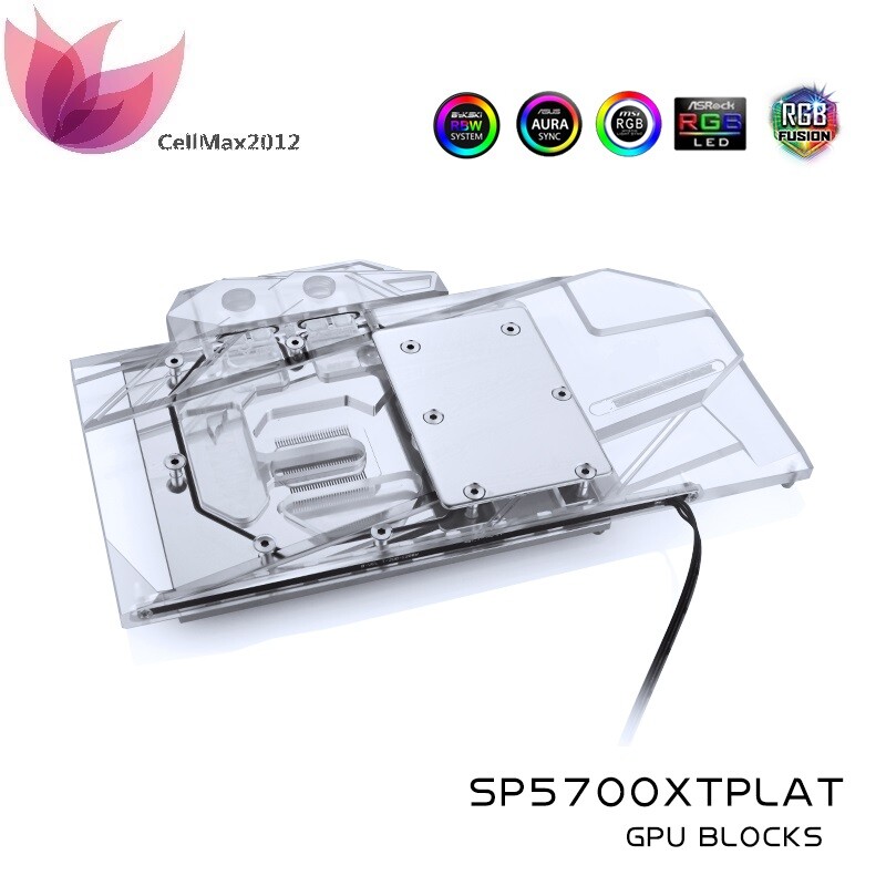 Full Coverage GPU Water Block For Sapphire RX 5700 XT Nitro+ with