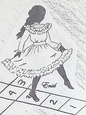 French or German Doll Ruffled Dress Patterns Franki's Parisian Enid Pick a Size
