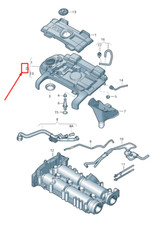 Audi A1 MK1 Motorabdeckung 03C103925CP NEU ORIGINAL