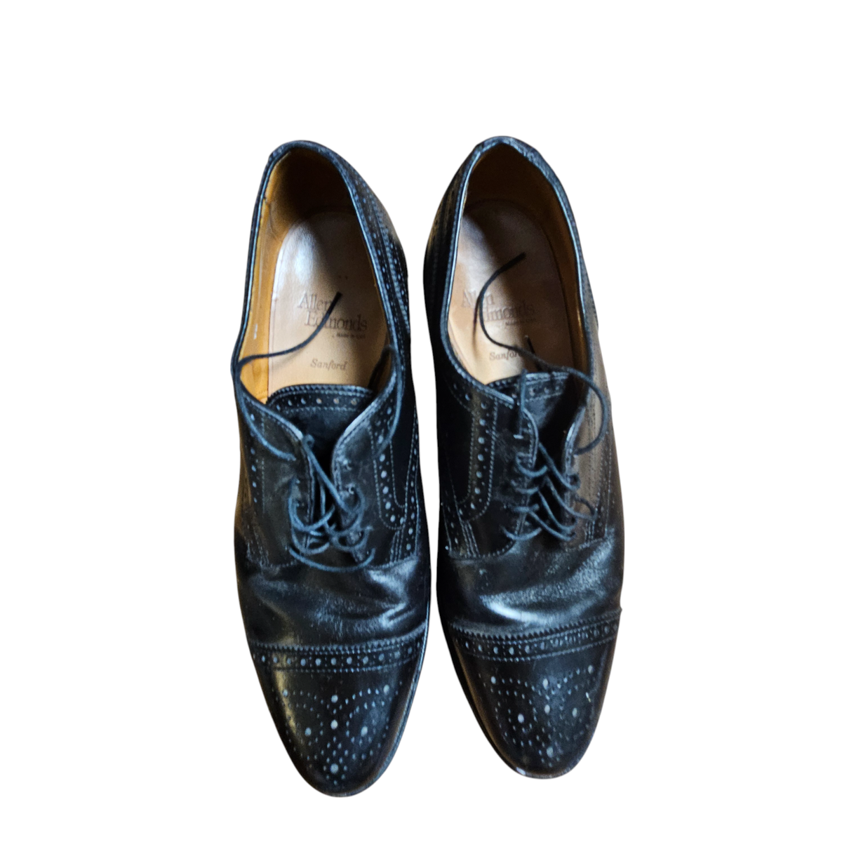 Allen Edmonds Sanford‎ Cap Toe Oxford Dress Shoes 9.5 C Leather Old Money 5207 Allen Edmonds Sanford Cap Toe Oxford Dress Shoes 9.5 C  main image 4