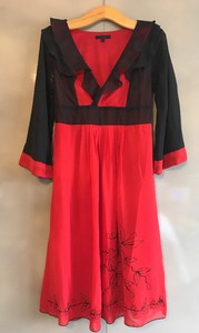 coast red and black dress