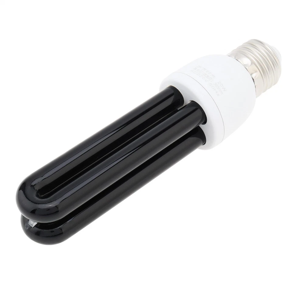 20W UV E26/E27 Black Light CFL Light Bulb Lamp 365NM Farming Lights Trap Light - Image 3 of 4