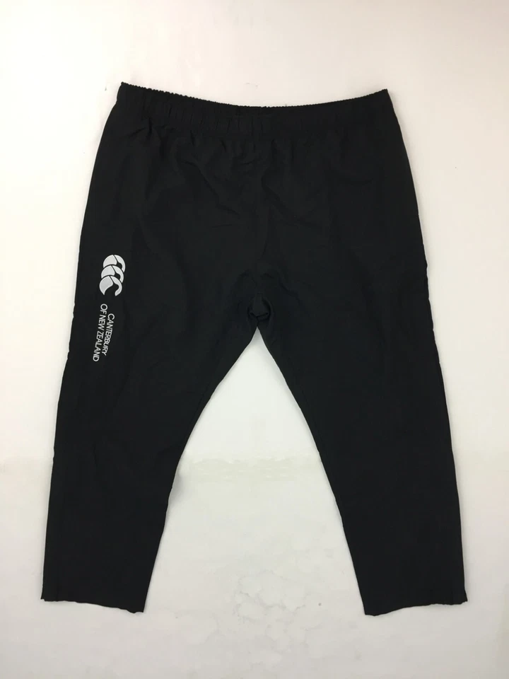 Pantalones para mujer Canterbury Stadium negros dobladillo abierto bolsillos con cremallera cintura elástica nuevos F1 Foto 2 de 4