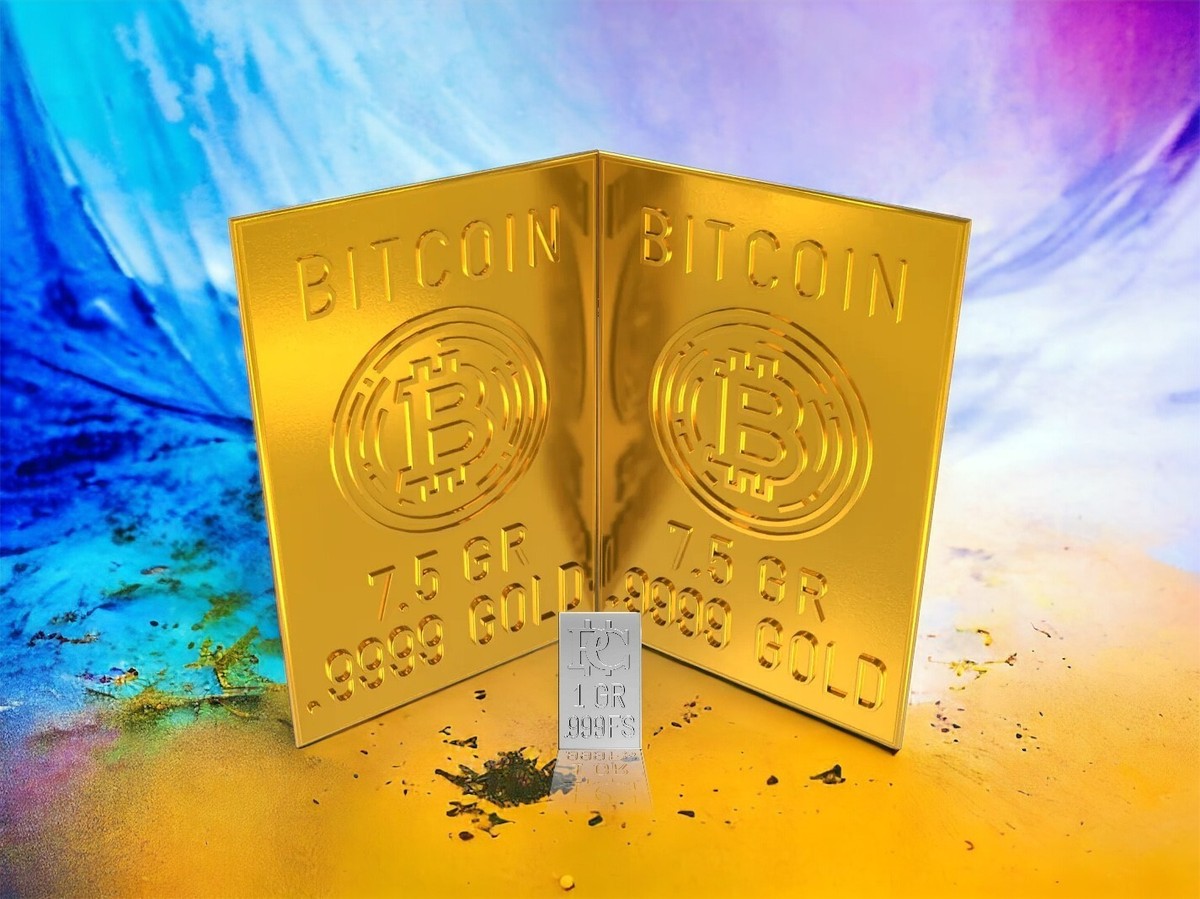 One Gram Gold BTC Snaps in two Bullion Precious Metal .9999 + Free Silver T  | eBay