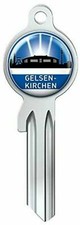 Fanschlüssel Schlüsselrohling Schlüsselanhänger Skyline Schalke Gelsenkirchen