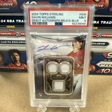 Gavin Williams Baseball Trading Card Checklist
