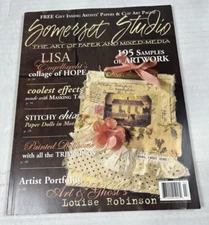 Somerset Studio Magazine The Art Of Paper Mixed Media 2008 Lisa Engelbrecht
