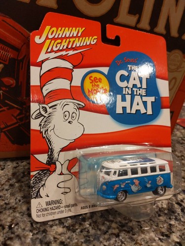 Johnny Lightning – VW Bus T1 Samba "The Cat in the Hat“ NEW Dr Seuss - Picture 2 of 7