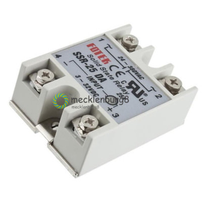 Halbleiterrelais SSR-25 DA -380V~/25A~- Solid State Relay Input 3-32V/DC Modul