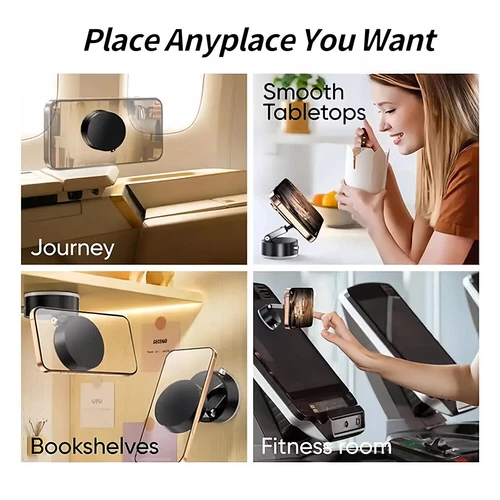Sturdy Vacuum Suction Phone Holder – Magnetic, Attaches like a Magsafe - Picture 4 of 17