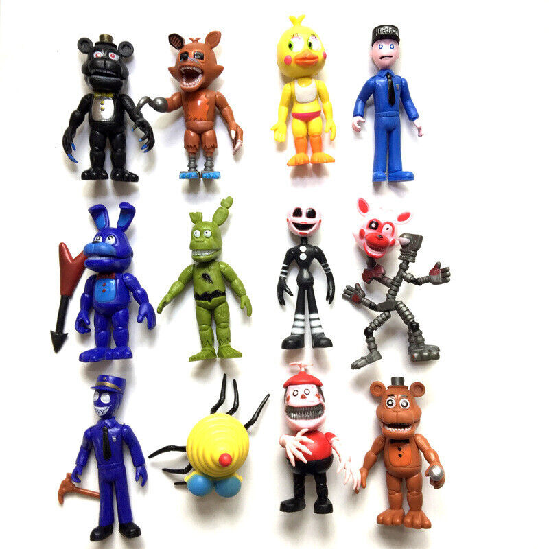 12PCS Five Nights at Freddy's 2-4 Game Action Figures FNAF Toys Gift Xmas  Kid