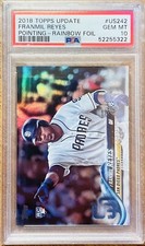 2018 Topps Update Rainbow Foil #US242 Franmil Reyes RC Rookie PSA 10 Gem Mint