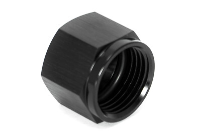Verschlusskappe Dash 12 / -12 AN / JIC 12 Schwarz eloxiert