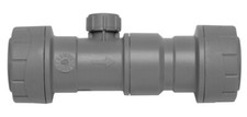 Polyplumb 15mm double check valve with drain off. Polypipe push fit DCV PB3715.