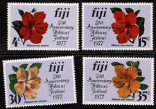 Fiji 1977 The 21st Anniv Of The Fiji Hibiscus Festival- Set Of Four Stamps - MUH