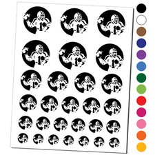 American Football Quarterback Throwing Ball Temporary Tattoo Water Resistant Set