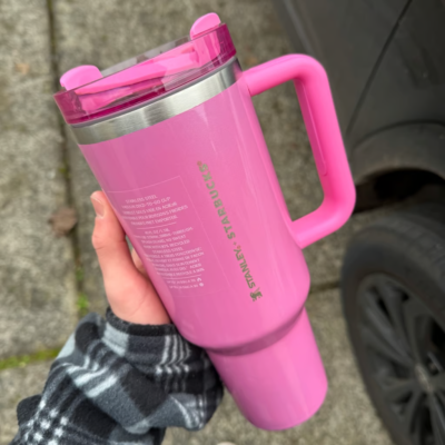 STANLEY X STARBUCKS WINTER PINK CUP 40oz TUMBLER LIMITED EDITION