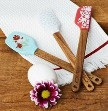 The Pioneer Woman Mini Silicone Spatula Set Kitchen Cooking Baking Utensils