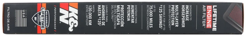 Filtro de aire motor K&N alto flujo original de por vida para Volkswagen Beetle 33-2001 Foto 4 de 4