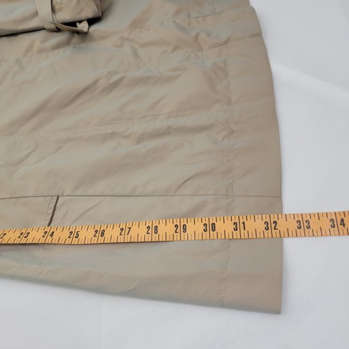 COLE HAAN Mujer Impermeable PEQUEÑO Cortavientos BEIGE Chaqueta Topacio Iridiscente LEER - Imagen 19 de 19