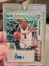 2021-22 Panini Mosaic Basketball Bones Hyland ROOKIE AUTOGRAPHS SILVER #RAM-BHY