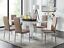 thumbnail 90 - GIOVANI White High Gloss and Grey Glass Dining Table &amp; 6 Faux Leather Chairs