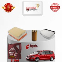 Set Service 3 Filter Und ÖL Seat Alhambra II 2.0 TSI 162KW 220CV Von 2015->