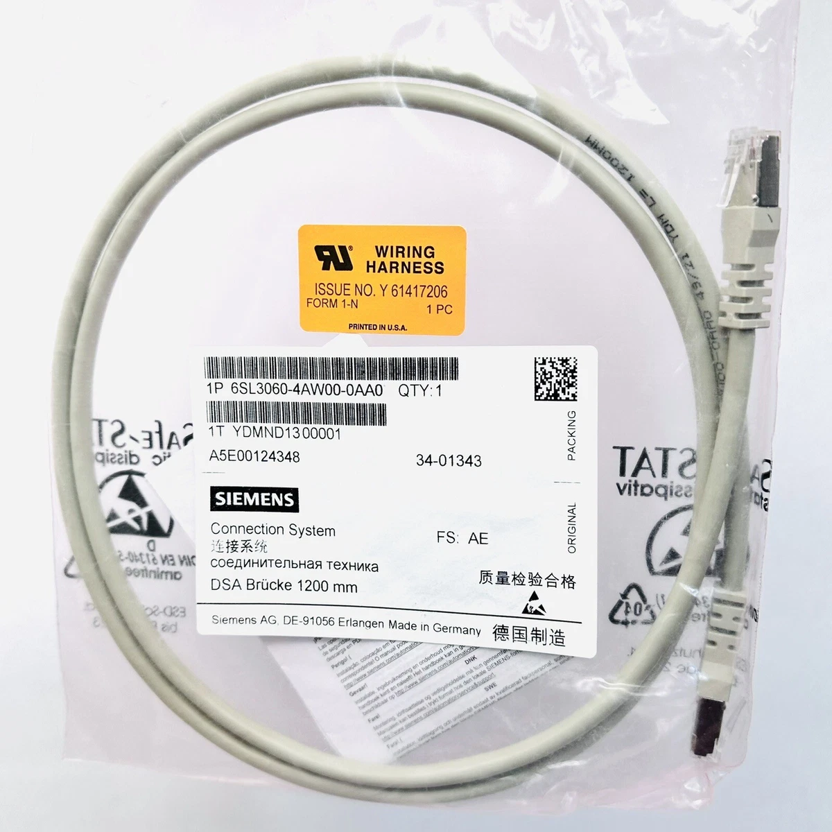 SIEMENS 6SL3060-4AW00-0AA0 CONNECTION SYSTEM A5E00124348 | eBay
