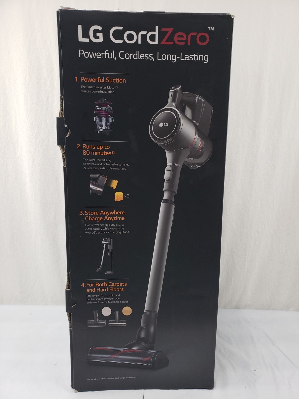 REFURBISHED LG CordZero A9 A906SM Cordless Recharge Stick Vacuum