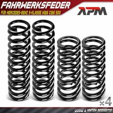 4x Federn Fahrwerksfeder Vorne Hinten f&uuml;r Mercedes-Benz S-Klasse W126 C126 500