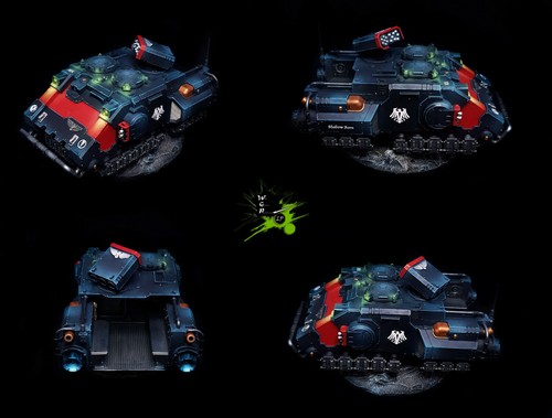Figurine Warhammer 40K Dark Angels - Storm Speeder Peinte Sur Commande - Pro