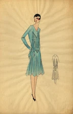 Original Parisian Fashion Watercolours