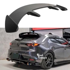 For Mazda 3 Hatchback 5dr 2014-2018 Matte Black GT Rear Trunk Spoiler Race Wing