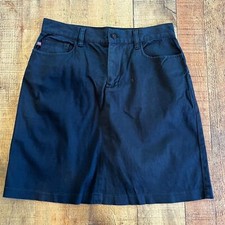Polo Jeans Co. Ralph Lauren Black Chino Mini Skirt Vintage 6