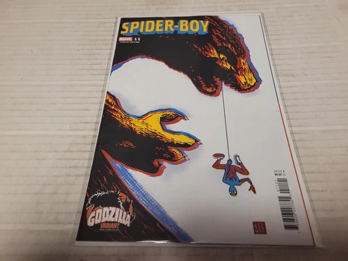 Spider-Boy # 11 (2024, Marvel) 1st Print Lee Garbett Godzilla Variant