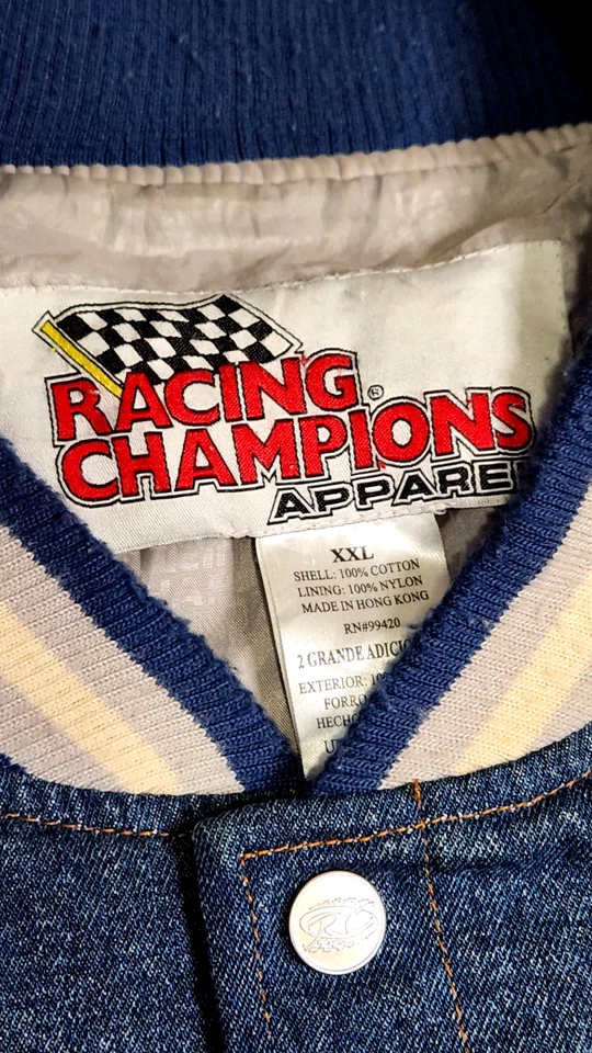 Ford Mustang 40th Anniversary Racing Jacket Champions Coat Mens Xxl Denim - Image 4 of 4