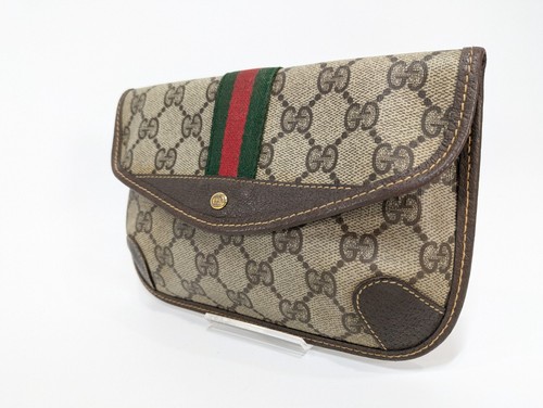 Vintage Gucci mini Pouch Purse Sherry PVC - Picture 3 of 19