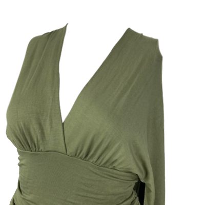 Boston Proper Dress Womens Sz S Wrap Dress Khaki Green V Neck Kimono Sleeve | eBay Boston Proper Dress Womens Sz S Wrap Dress Khaki Green V Neck Kimono Sleeve | eBay