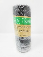 Crafter's Square Decorative Mesh - New - 6" x 5 yd - Black White