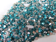 Full pack 1440 Preciosa Hot fix Flatbacks in 10ss Blue Zircon